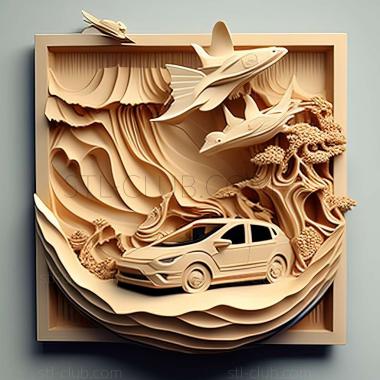 3D мадэль Honda Wave (STL)